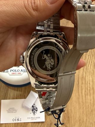 Reloj U.S. Polo Assn. Azul y Plateado
