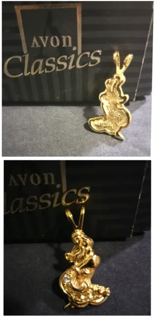 COLGANTES ZODIACO BAÑO ORO AVON