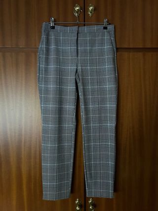 Pantalón de traje slimfit a cuadros