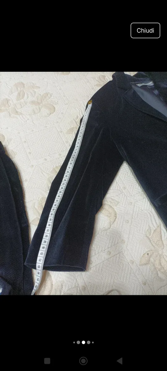 Completo elegante bimbo velluto 3 pezzi