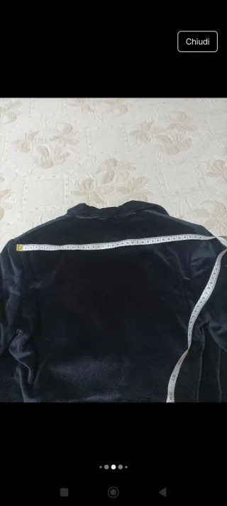 Completo elegante bimbo velluto 3 pezzi