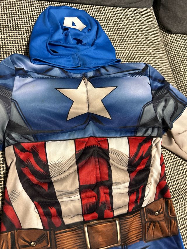Costume Carnevale Bambino Capitan America 5/6 anni