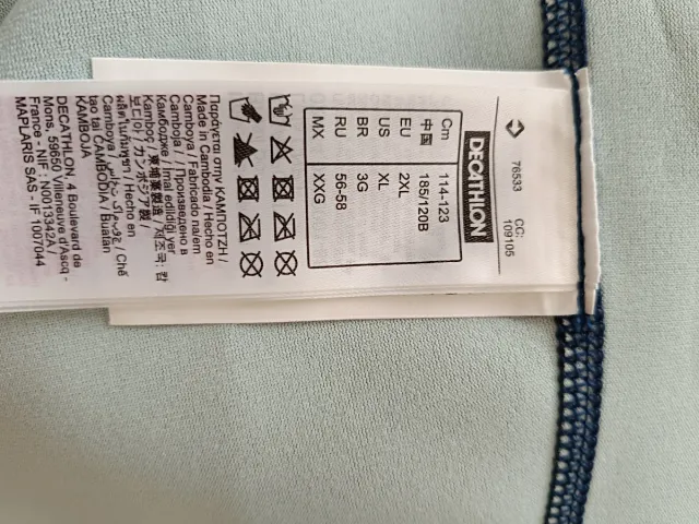 Neopreno hombre talla 2XL.