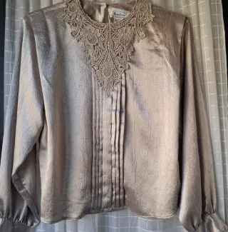 Blusa Notations Gris Perla Talla L
