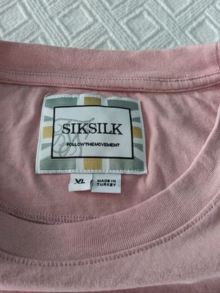 Camiseta SikSilk Rosa Manga Corta