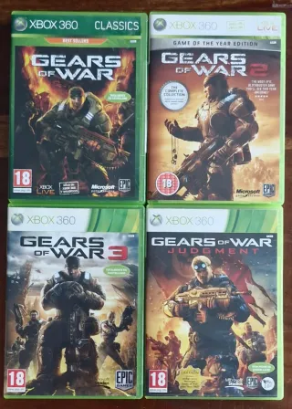 🇪🇦 Lote 4 Juegos Gears of War Xbox 360