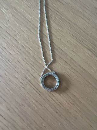Collar Pandora Círculo Brillante Plata