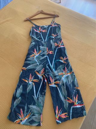 Mono estampado tropical midi