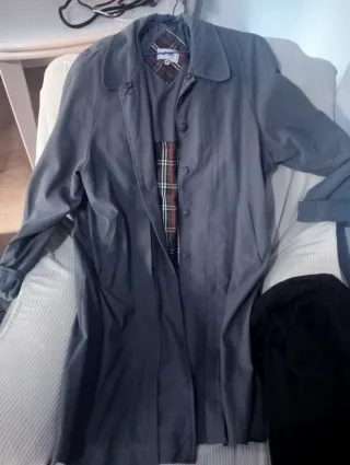 Chaqueta larga mujer gris