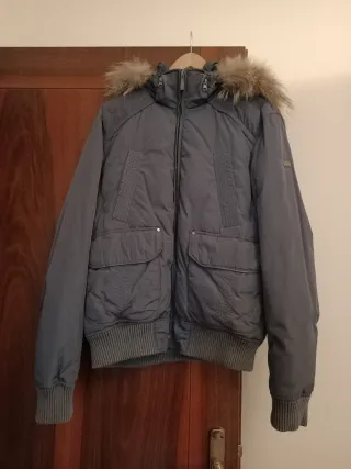 Giubbino uomo piuma Rifle grigio