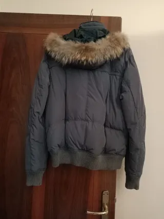 Giubbino uomo piuma Rifle grigio