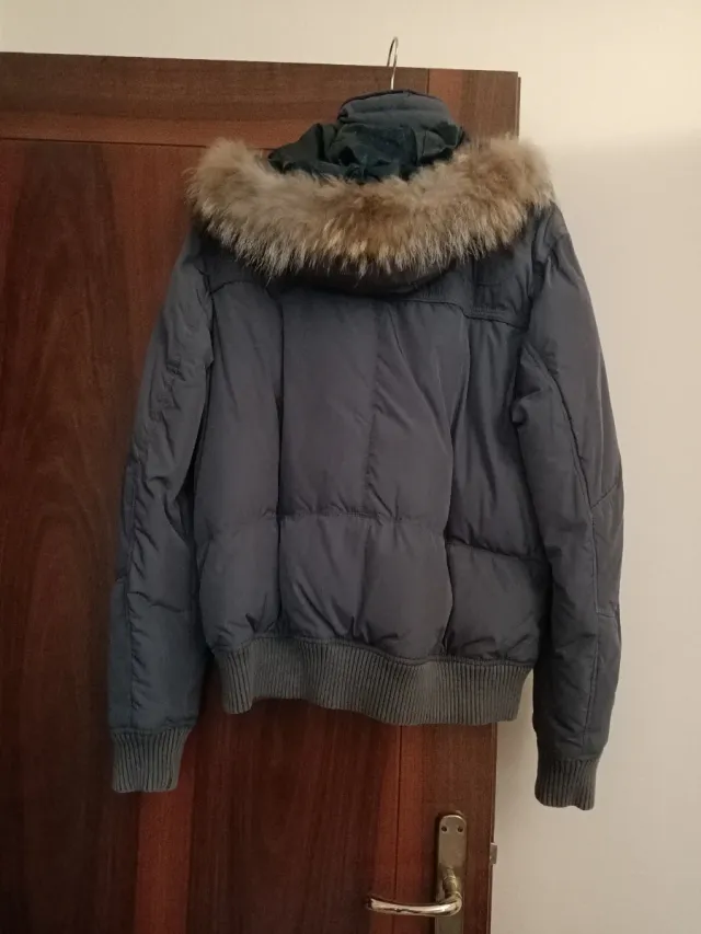 Giubbino uomo piuma Rifle grigio