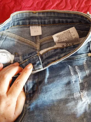 Shorts vaqueros desgastados