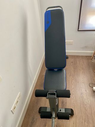 Banco de abdominales y pesa fitness ajustable