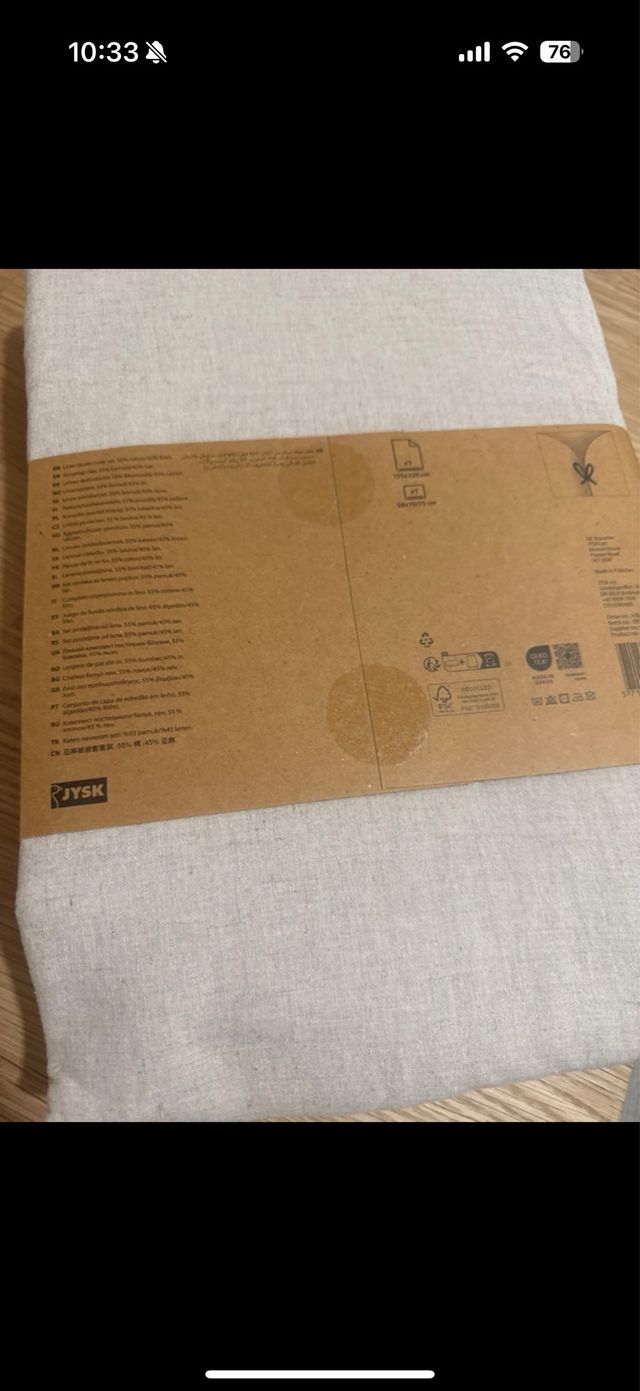 Funda Nórdica KRONBORG Algodón Lino Beige