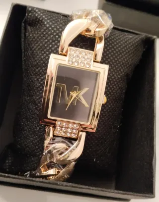 Pulseras y collares de acero inoxidable, reloj 