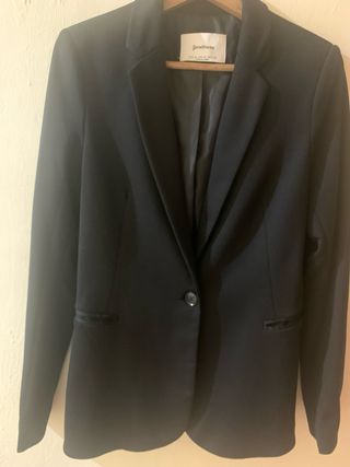 Chaqueta Stradivarius Negra Talla M