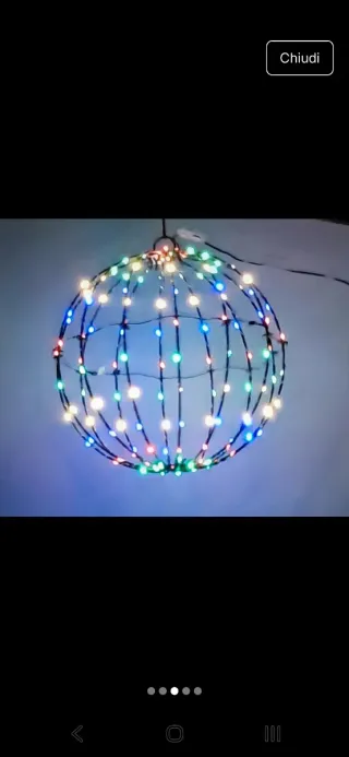 Sfera Luminosa LED Multicolore