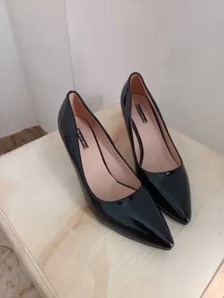 Scarpe con tacco Heart & Red nere