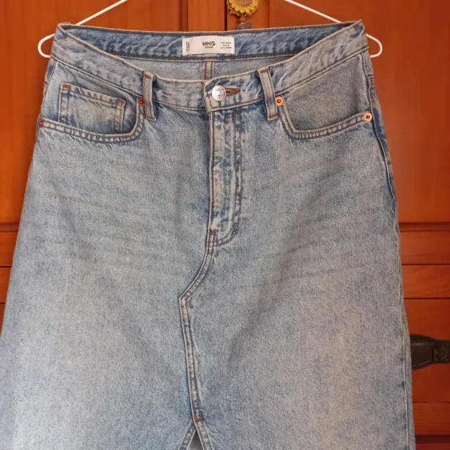 Falda vaquera MNG larga Talla M