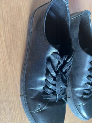 Zapatos negros de cuero