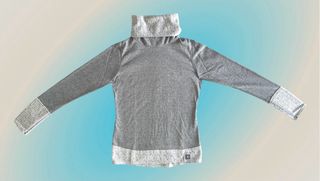 Jersey cuello vuelto gris T S