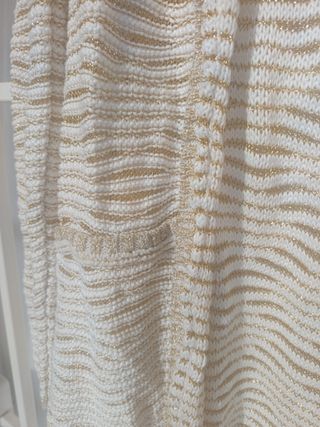 Cárdigan mujer beige talla L