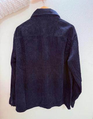Camicia Tezenis blu coste velluto