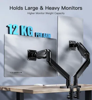 Supporto doppio braccio monitor fino a 35 pollici