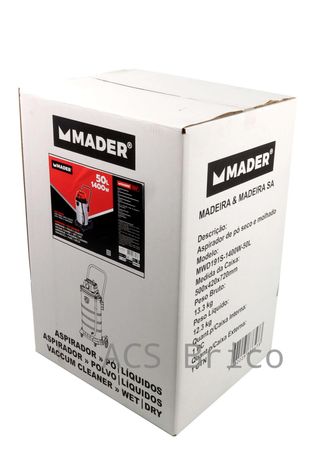 Aspirador Polvo - Liquidos 50L - 1400W - 63347 - Mader