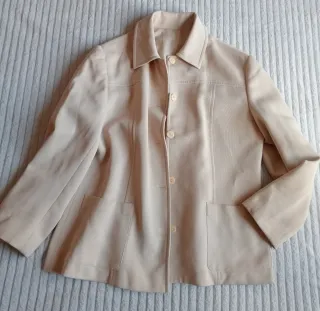 Chaqueta Beige Mujer