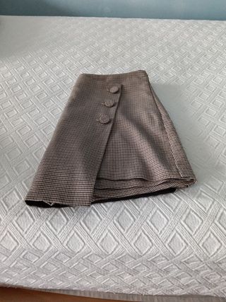 Falda pantalón corta cuadros