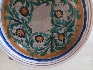Piatto ceramica siciliana decorato