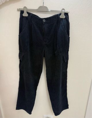 Pantaloni Tezenis velluto a coste blu