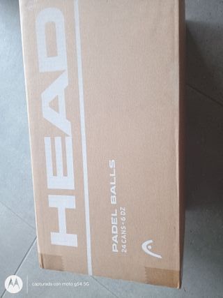 Caja 72 Pelotas HEAD PADEL PRO S Usadas