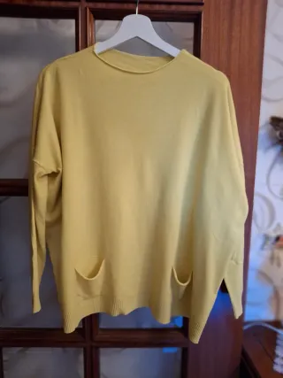 Maglia donna taglia unica gialla