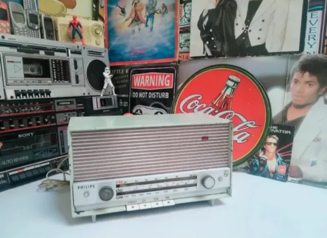 Radio Philips Vintage Baquelita Beige