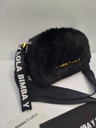 Bolso Bimba y Lola peluche negro