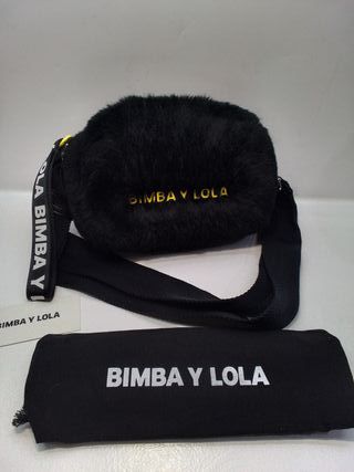 Bolso Bimba y Lola peluche negro