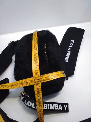 Bolso Bimba y Lola peluche negro