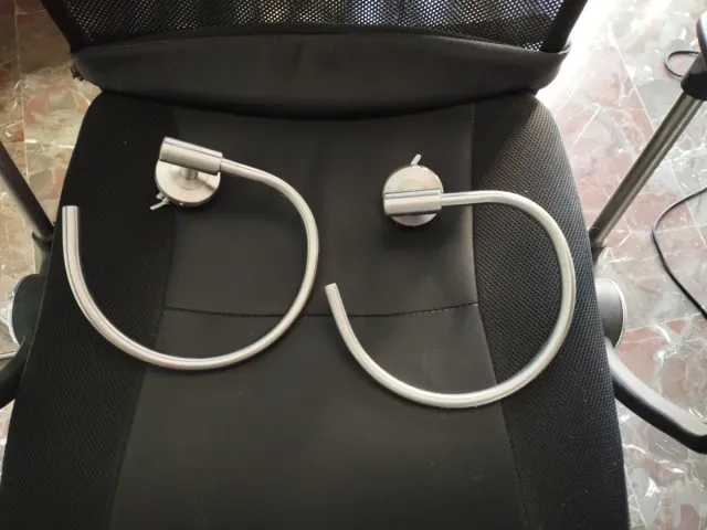 2 Toalleros de acero inoxidable