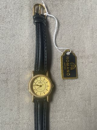 Reloj mujer marca Romano Negro/Dorado