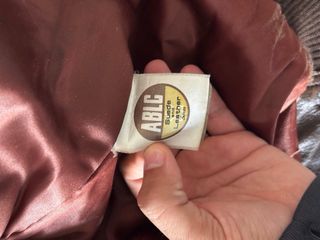Chaqueta de cuero vintage marrón