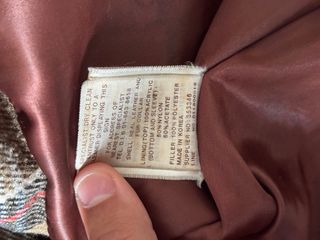 Chaqueta de cuero vintage marrón