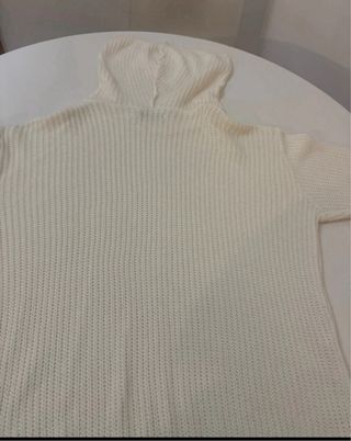 Jersey cuello alto blanco talla U