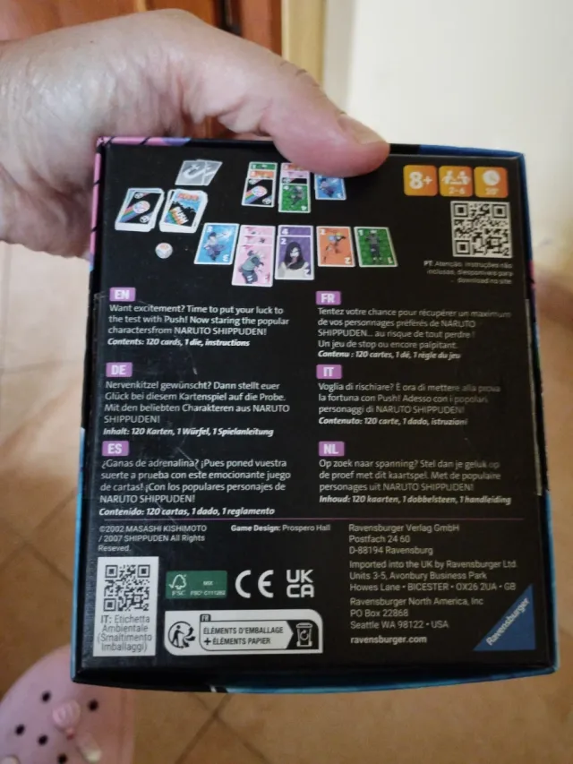 Juego de cartas Naruto Shippuden Ravensburger