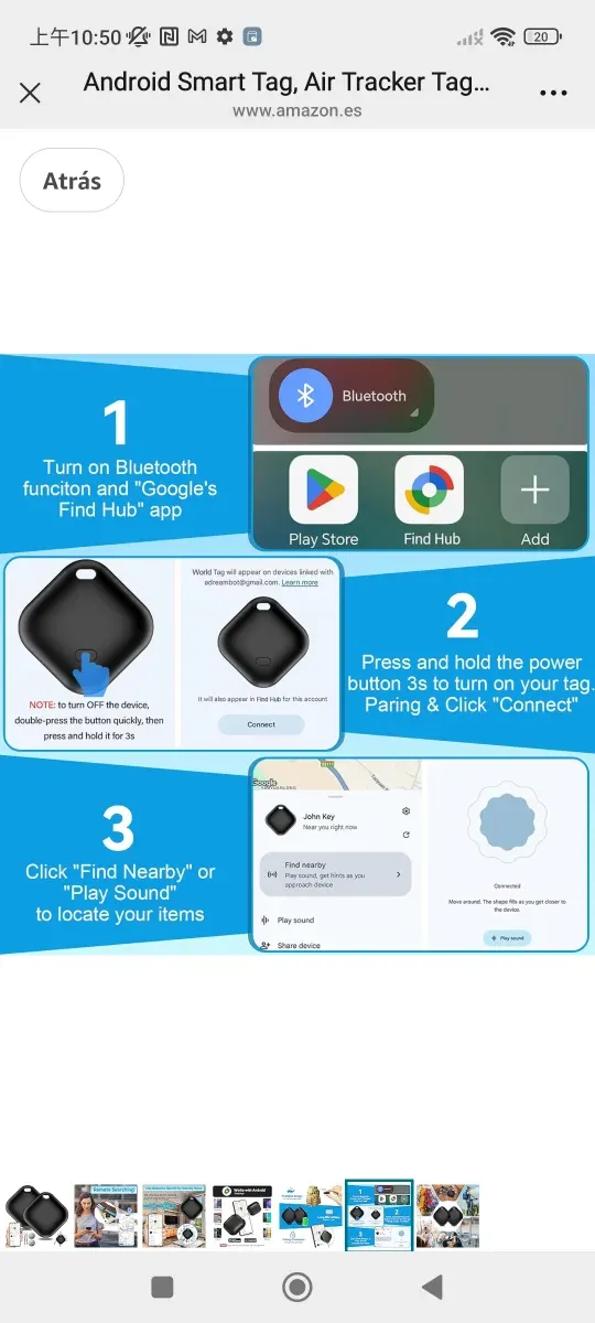 Android Smart Tag GPS Tracker