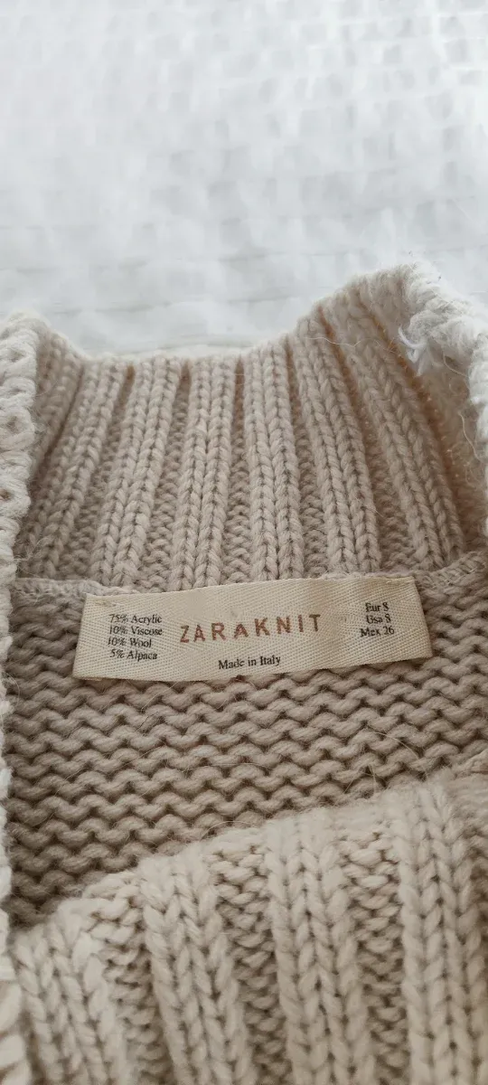 Jersey Zara Beige Trenzado