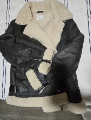 Cazadora biker doble faz Bershka