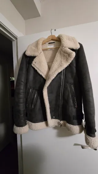 Cazadora biker doble faz Bershka